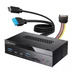 Graugear Multi Frontblende mit USB HUB und Kartenleser-G-MP03-CR-AU
