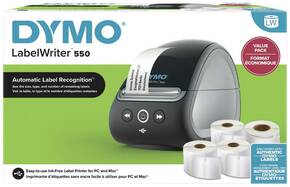 DYMO Labelwriter 550 naljepnice izravna termalna 300 x 300 dpi Širina etikete (maks.): 61 mm #####Vorteilspack