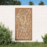 vidaXL Vrtni zidni ukras 55 x 55 cm čelik COR-TEN s uzorkom stabla