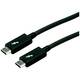 Roline USB kabel Thunderbolt™ 3 Thunderbolt™ (USB-C™) utikač 2.00 m crna sa zaštitom 11.02.9042