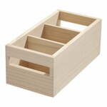 Kutija za pohranu s drvenom ručkom IDesign Eco Handled, 12,7 x 25,4 cm