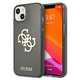 Guess GUHCP13SPCUGL4GBK Apple iPhone 13 mini black hard case Glitter 4G Big Logo