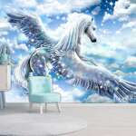Samoljepljiva foto tapeta - Pegasus (Blue) 196x140