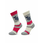 Set od 2 para dječjih visokih čarapa Tommy Hilfiger 701224988 Pink Combo 002