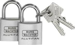 Burg Wächter 36151 lokot 30.00 mm isto zatvaranje aluminij boja zaključavanje s ključem