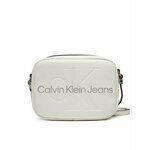 Torbica Calvin Klein Jeans Sculpted Camera Bag18 Mono K60K610275 White/Silver Logo 0LI
