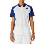 Muški teniski polo Asics Match Actibreeze Polo Short M - brilliant white/dive blue