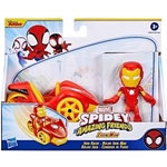 Spider-Man: Spider i njegovi sjajni prijatelji Iron Man igračka figurica s autićem - Hasbro