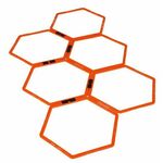Kotač za trbušnjake Yakimasport Hexa Hoops Set 6P - orange