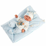 Llorens: Bebito novorođenče 26cm sa plavim jastukom