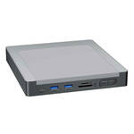 INVZI MagHub 8-u-1 USB-C priključna stanica / čvorište za iMac s ležištem za SSD (sivo)