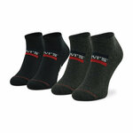 Set od 2 para unisex niskih čarapa Levi's® 701219507 Mid Grey/Black
