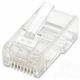 UTP RJ45 konektorkategorije Cat.5e, pakiranje 100kom. •Cat5e RJ45 modular plug •15 µ gold-plated contacts •Two-prong terminal for stranded wire •Fits round cable •For unshielded twisted pair applications •Standard 8P8C design, compatible with all...
