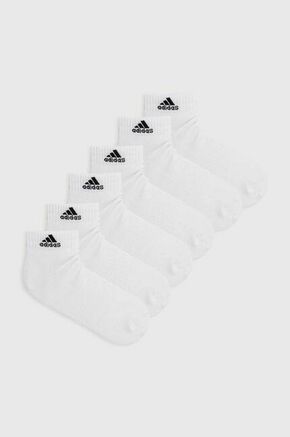 Čarape adidas Performance 6-pack boja: bijela - bijela. Niske čarape iz kolekcije adidas Performance. Model izrađen od elastičnog materijala. U setu šest pari.