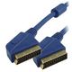 Transmedia Scart Cable 5m blue TRN-VC3-5FGL