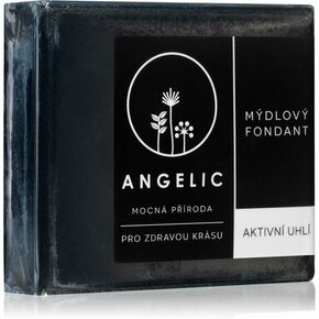 Angelic Soap fondant Active Charcoal detoksikacijski sapun 105 g