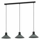 EGLO 99512 | Abreosa Eglo visilice svjetiljka 3x E27 crno, sivo