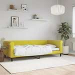 Dnevni krevet žuti 90 x 200 cm baršunasti