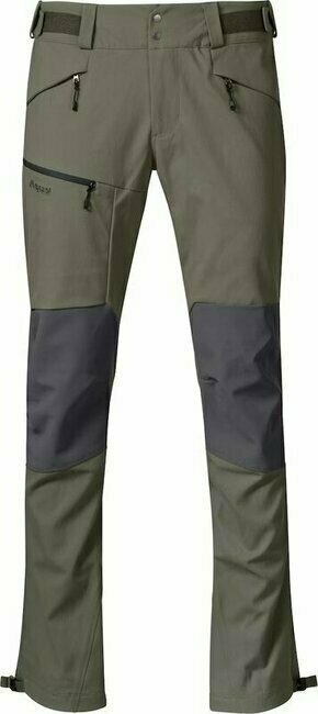 Bergans Fjorda Trekking Hybrid Pants Green Mud/Solid Dark Grey XL Hlače na otvorenom
