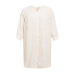 Selected Femme Curve Košulja haljina 'KAMINA' boja pijeska / bijela