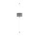 EGLO 96156 | Romano-1 Eglo visilice svjetiljka s poteznim prekidačem 1x E27 satenski nikal, sivo