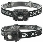 ENTAC naglavna punjiva svjetiljka sa senzorom, 5 W, crna