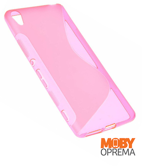 Sony Xperia E5 roza silikonska maska