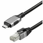 Transmedia Ethernet Cable Cat6 F UTP USB C to RJ45, 2m TRN-C541-2L TRN-C541-2L