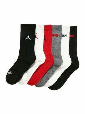Jordan Čarape siva melange / crvena / crna / bijela