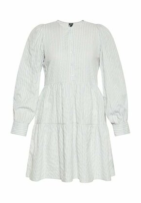 DreiMaster Maritim Košulja haljina svijetloplava / vuneno bijela
