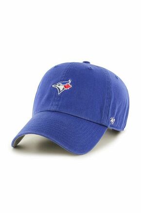 Kapa 47brand Toronto Blue Jays glatka - plava. Kapa sa šiltom u stilu baseball iz kolekcije 47brand. Model izrađen od glatkog materijala s umecima.