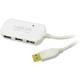 LogiLink USB kabel USB 2.0 USB-A utikač, USB-A utičnica 12.00 m bijela pozlaćeni kontakti, ul certificiran