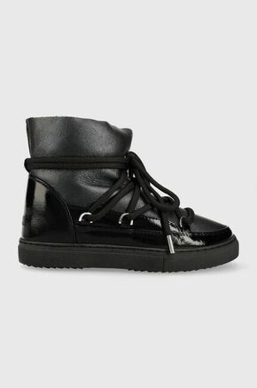 Kožne cipele za snijeg Inuikii GLOSS boja: crna