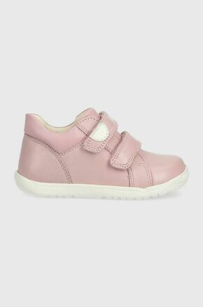 Dječje polucipele Geox Boja: ružičasta - roza. Dječje Cipele iz kolekcije Geox. Model izrađen od kombinacije ekološke kože i prirodne kože.