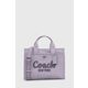 COACH Shopper torba ljubičasta / tamno ljubičasta / srebro