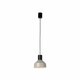FARO 68593-1L | Kombo Faro visilice svjetiljka 1x E27 crno mat, sivo