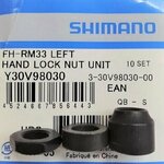 Shimano FH-TX505/RM33 Left Hand Lock Nut Unit - Y30V98030
