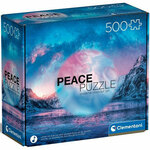 Peace Puzzle: Svijetloplava slagalica od 500 kom - Clementoni