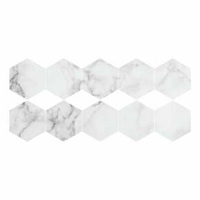Set od 10 podnih naljepnica Ambiance Hexagon