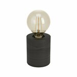 EGLO 900334 | Turialdo-1 Eglo stolna svjetiljka 10cm sa prekidačem na kablu 1x E27 crno