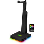 CONNECT IT NEO Stand-It RGB stalak za slušalice + USB hub, crni