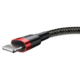 BASEUS podatkovni kabel Lightning CALKLF-C19, 2 m, crno-crveni