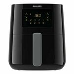Philips Essential HD9252/70 fryer Single 4.1 L Stand-alone 1400 W Hot air fryer Black, Silver