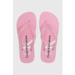 Japanke Calvin Klein Jeans Beach Sandal Monologo Tpu YW0YW01246 Glowing Guava/Bright White 0J2
