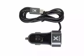 Xtorm Autopunjac - Uni 1xUSB &amp; USB-C- Black - 2