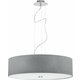NOWODVORSKI 6773 | Viviane Nowodvorski visilice svjetiljka okrugli 3x E27 krom, sivo, opal