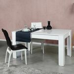 Proširivi stol za blagovaonicu, Oblo - Shiny White