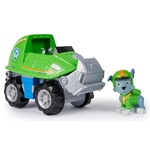 Patrola Šapa: Džungla štenci Rocky minifigura s vozilom kornjače - Spin Master