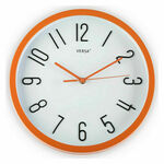Zidni sat Versa Pisana Oranžna Plastika Fusion 4,6 x 30 x 30 cm