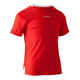 Majica kratkih rukava za nogomet Essential dječja crvena